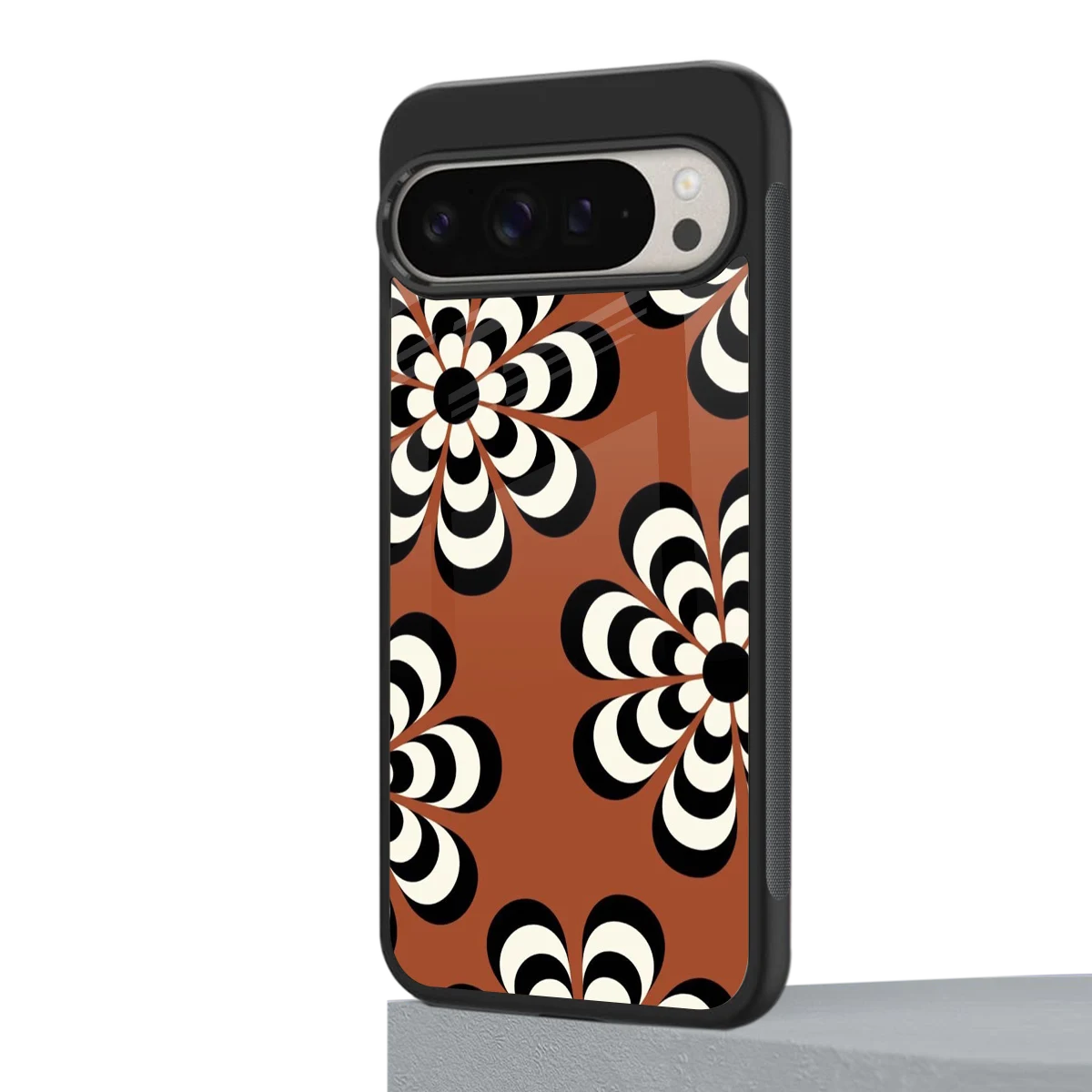 Earthy Bloom google pixel 9 pro mobile cover | shockproof glass phone case