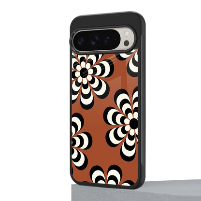 Earthy Bloom google pixel 9 pro mobile cover | shockproof glass phone case