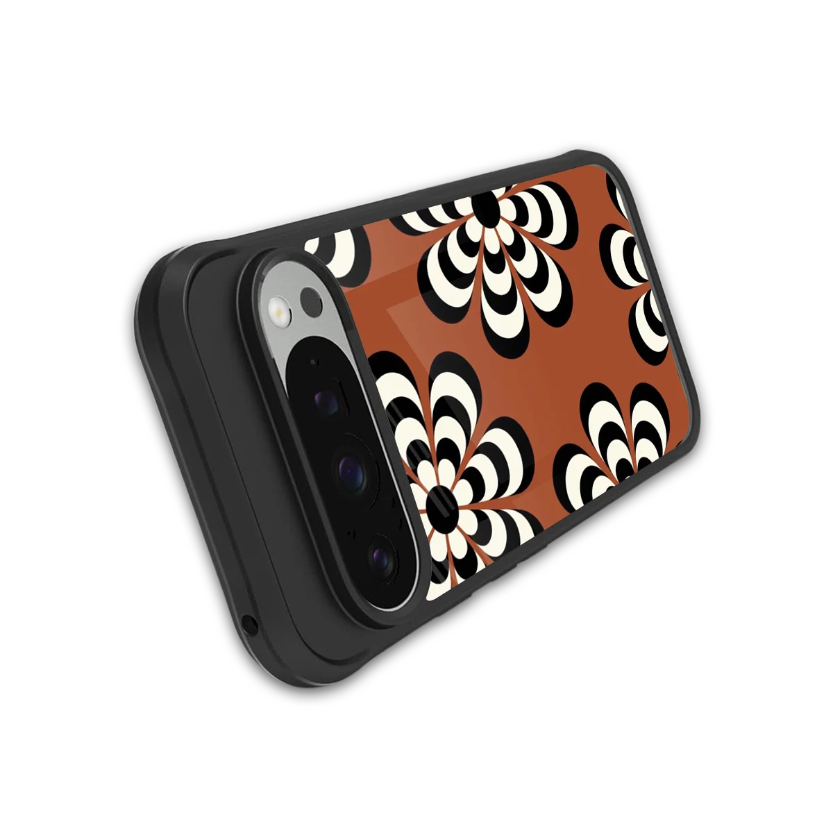 Earthy Bloom stylish phone case for google pixel 9 pro xl | glossy glass and slim fit