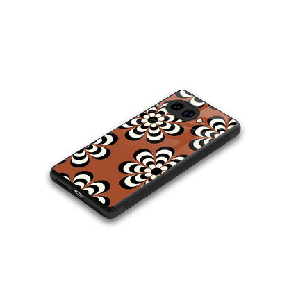 Earthy Bloom stylish phone case for google pixel 10a | glossy glass and slim fit