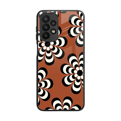 Earthy Bloom back phone cover | glass case for samsung galaxy a23