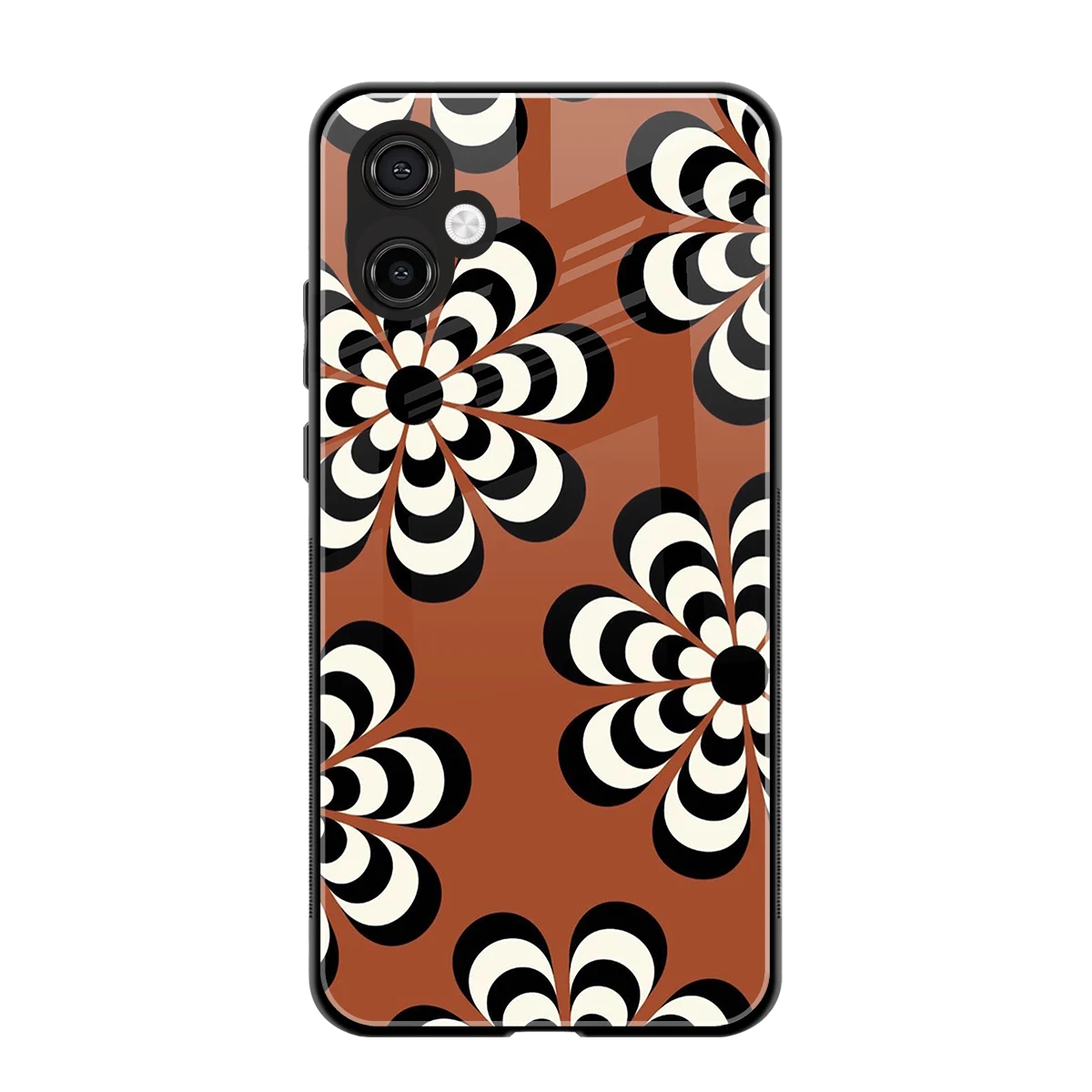 Earthy Bloom back phone cover | glass case for samsung galaxy a06 5g