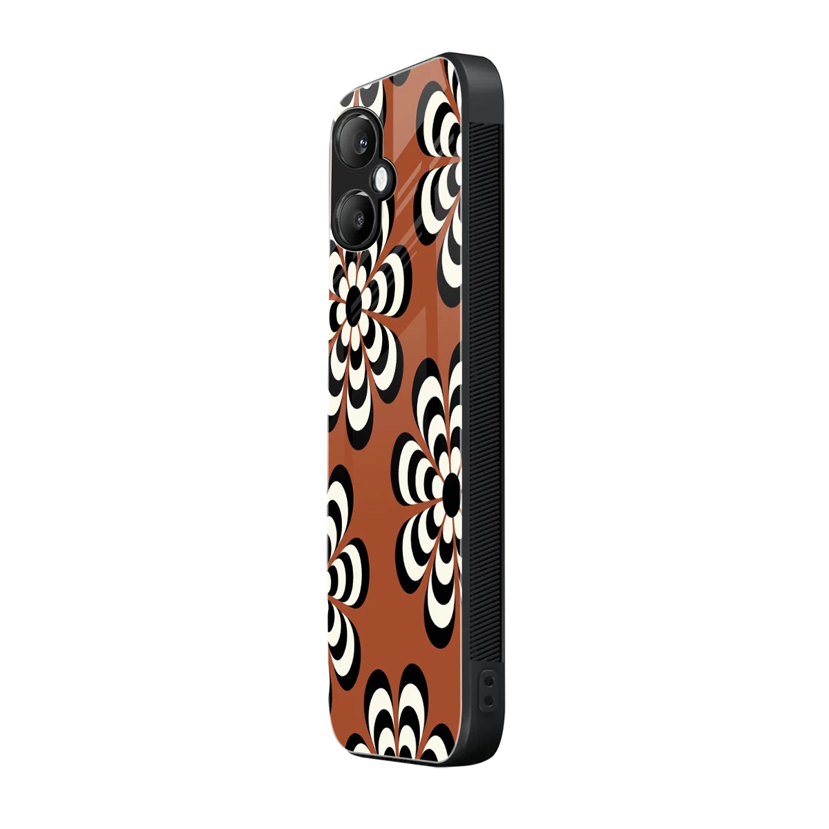 Earthy Bloom samsung galaxy a06 5g mobile cover | shockproof glass phone case