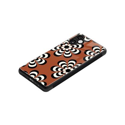 Earthy Bloom stylish phone case for samsung galaxy a06 5g | glossy glass and slim fit