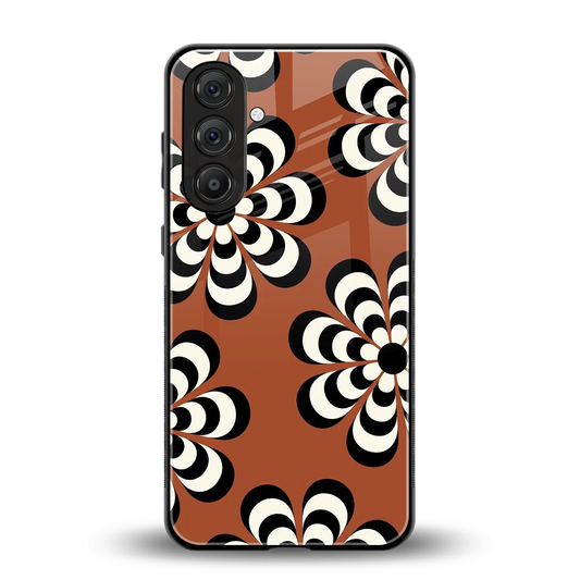 Earthy Bloom back phone cover | glass case for samsung galaxy m15 5g