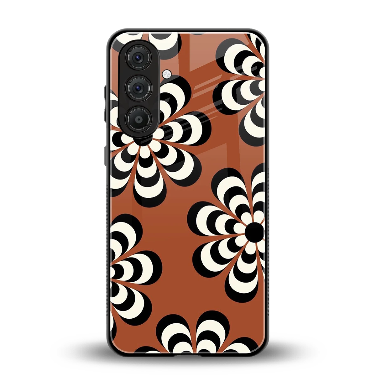 Earthy Bloom back phone cover | glass case for samsung galaxy a37 5g