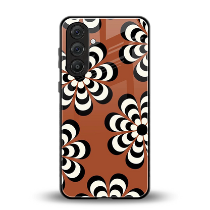 Earthy Bloom back phone cover | glass case for samsung galaxy a37 5g
