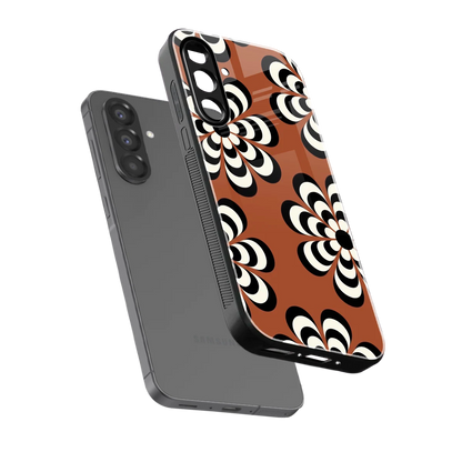 Earthy Bloom sleek samsung galaxy a37 5g cover with tempered glass back and TPU edges