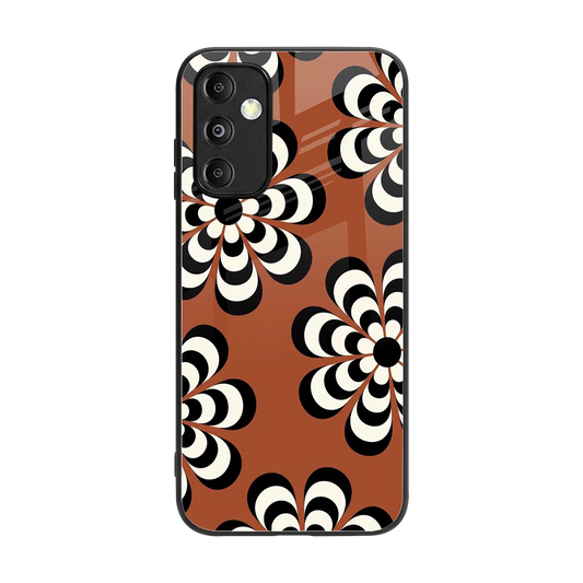 Earthy Bloom back phone cover | glass case for samsung galaxy m14 5g