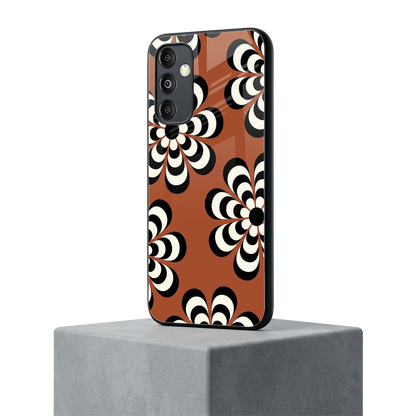 Earthy Bloom samsung galaxy m14 5g mobile cover | shockproof glass phone case