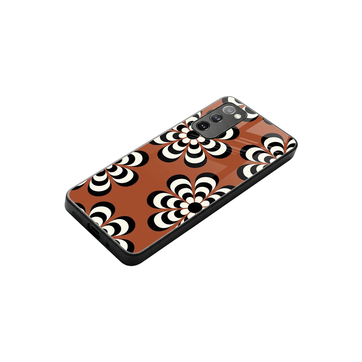Earthy Bloom stylish phone case for samsung galaxy s20 fe | glossy glass and slim fit