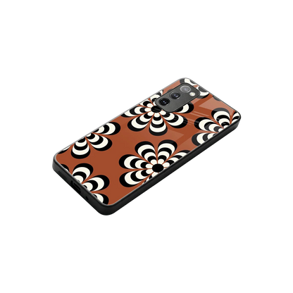Earthy Bloom stylish phone case for samsung galaxy s20 fe | glossy glass and slim fit