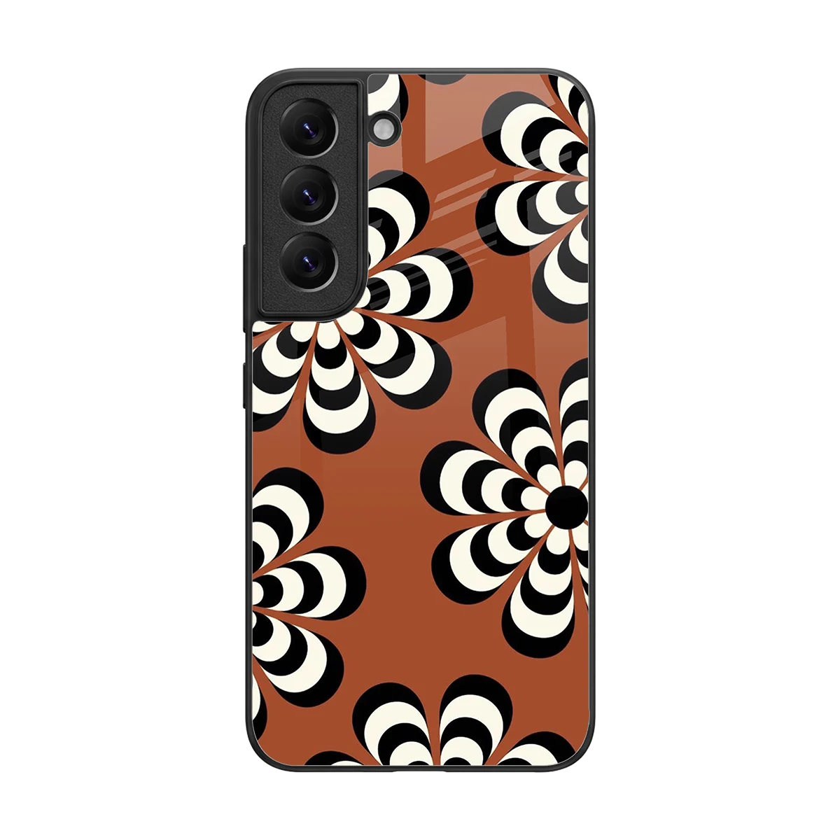 Earthy Bloom back phone cover | glass case for samsung galaxy s22