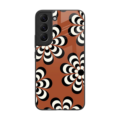 Earthy Bloom back phone cover | glass case for samsung galaxy s22