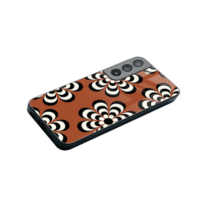 Earthy Bloom stylish phone case for samsung galaxy s22 | glossy glass and slim fit