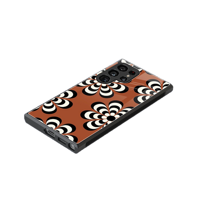 Earthy Bloom stylish phone case for samsung galaxy s23 ultra | glossy glass and slim fit