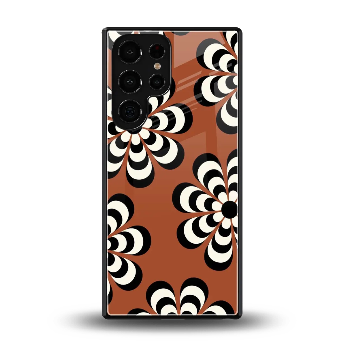 Earthy Bloom back phone cover | glass case for samsung galaxy s25 ultra