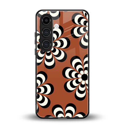 Earthy Bloom back phone cover | glass case for samsung galaxy s24