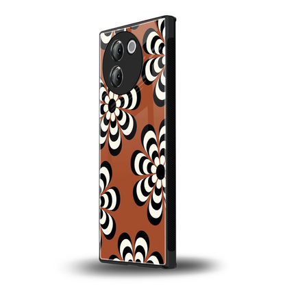 Earthy Bloom vivo v30e mobile cover | shockproof glass phone case