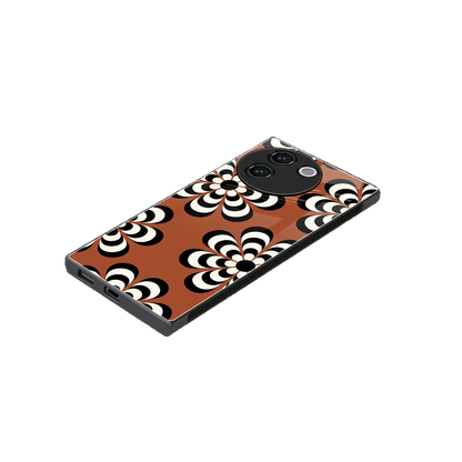 Earthy Bloom stylish phone case for vivo v30e | glossy glass and slim fit