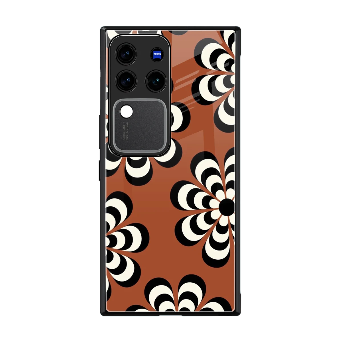 Earthy Bloom back phone cover | glass case forvivo v30 pro