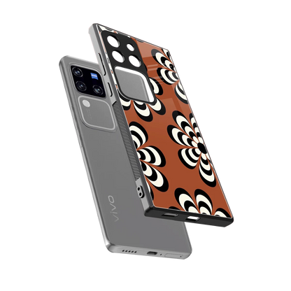Earthy Bloom sleekvivo v30 pro cover with tempered glass back and TPU edges