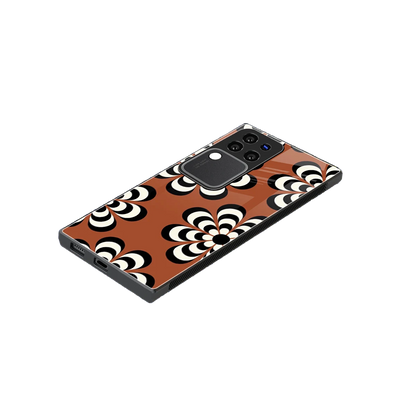 Earthy Bloom stylish phone case forvivo v30 pro | glossy glass and slim fit