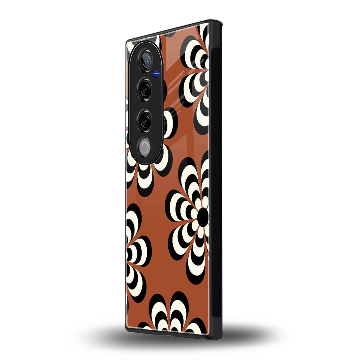 Earthy Bloom vivo v40 pro mobile cover | shockproof glass phone case