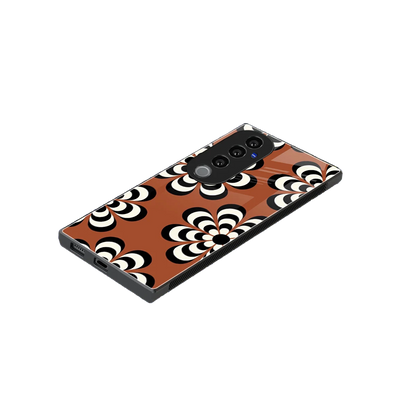 Earthy Bloom stylish phone case for vivo v40 pro | glossy glass and slim fit