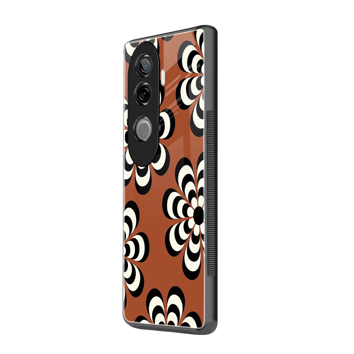 Earthy Bloom vivo v40e mobile cover | shockproof glass phone case