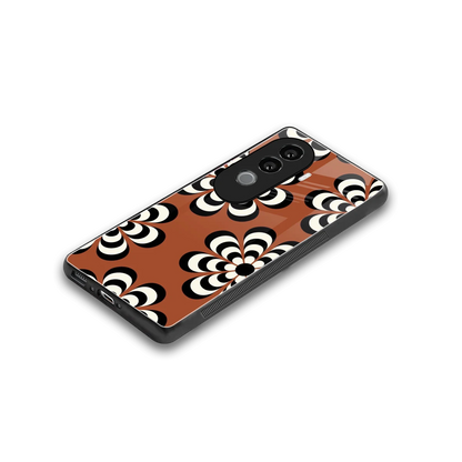 Earthy Bloom stylish phone case for vivo v40e | glossy glass and slim fit