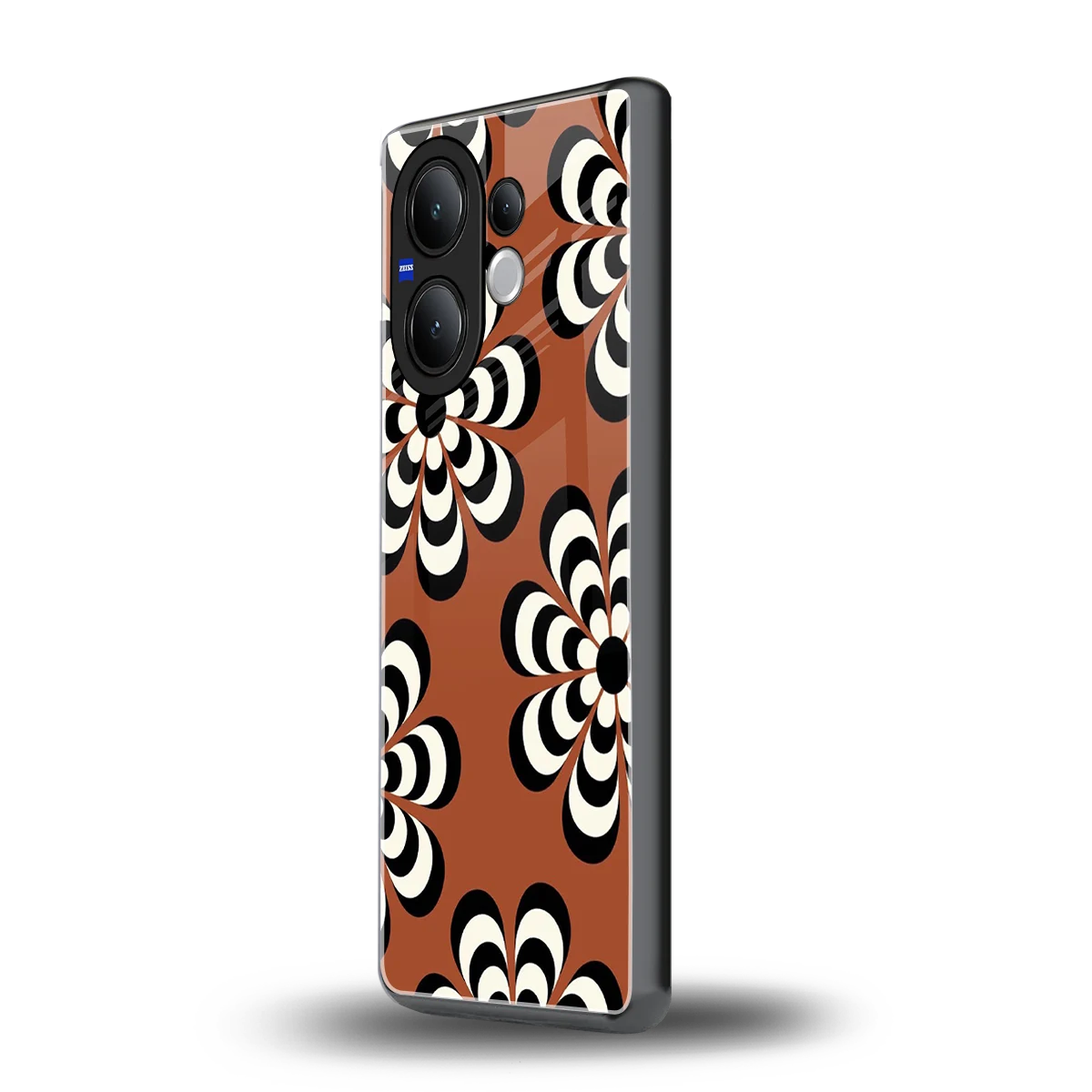 Earthy Bloom vivo v60 mobile cover | shockproof glass phone case