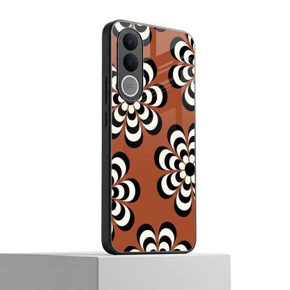 Earthy Bloom vivo v70 fe mobile cover | shockproof glass phone case
