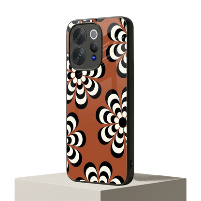 Earthy Bloom vivo v70 mobile cover | shockproof glass phone case