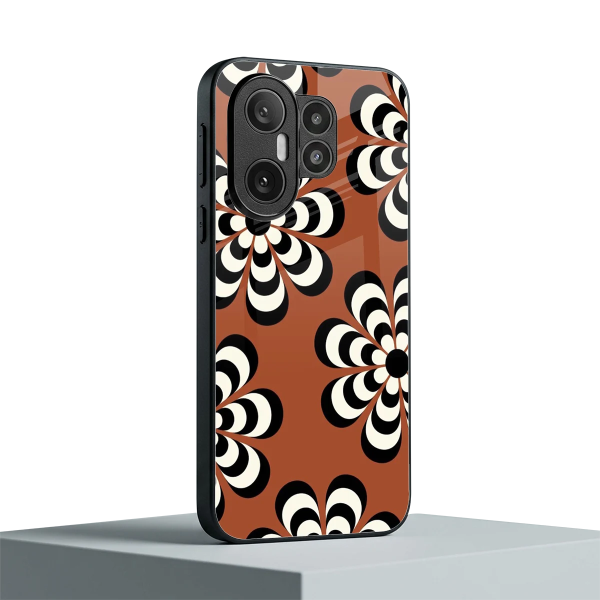 Earthy Bloom vivo x200 fe mobile cover | shockproof glass phone case