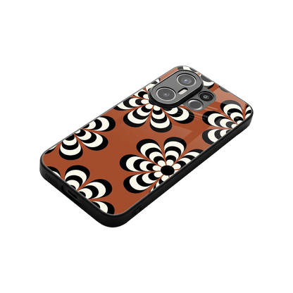 Earthy Bloom stylish phone case for vivo x200 fe | glossy glass and slim fit