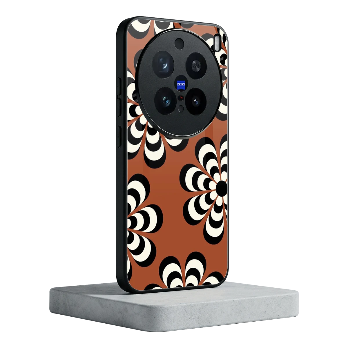 Earthy Bloom vivo x200 pro mobile cover | shockproof glass phone case