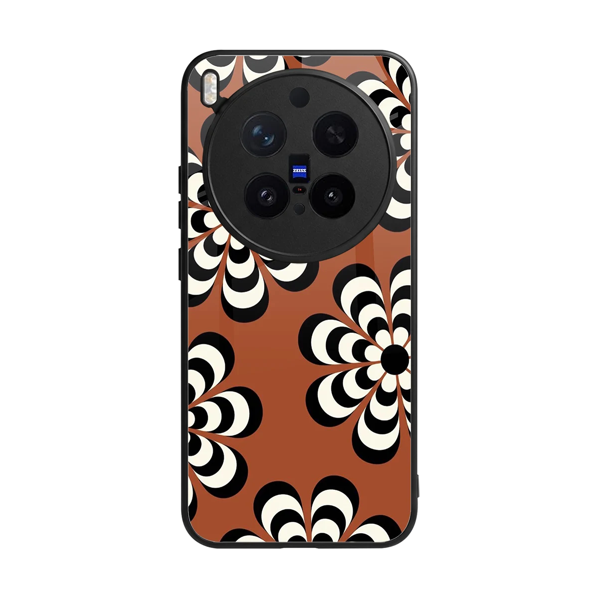 Earthy Bloom back phone cover | glass case for vivo x300 pro