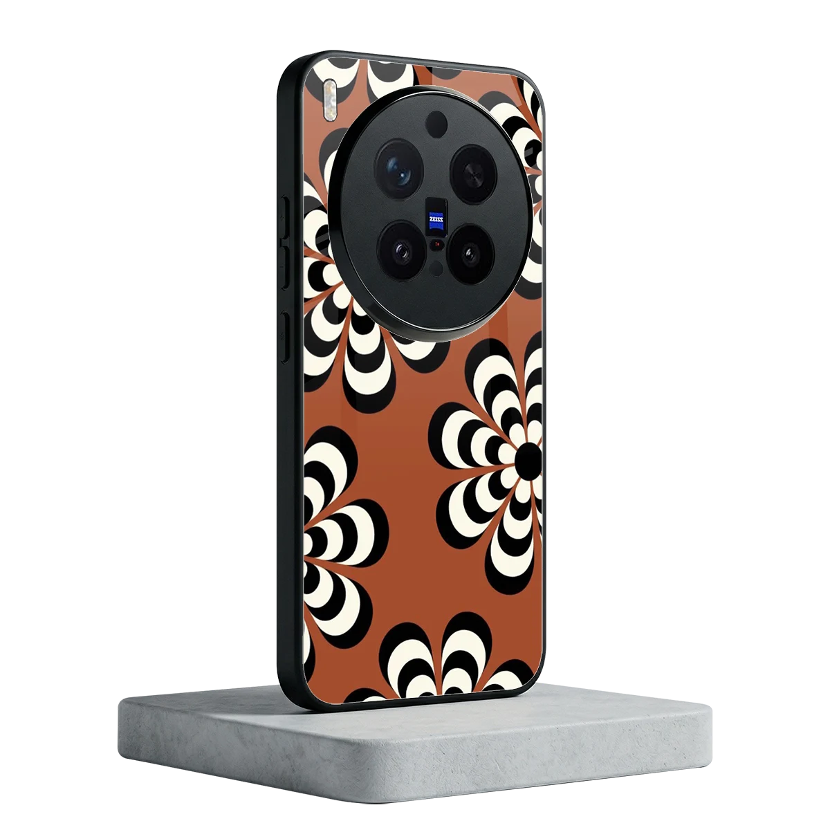 Earthy Bloom vivo x300 pro mobile cover | shockproof glass phone case