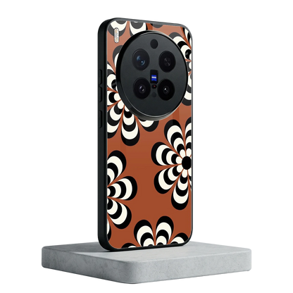 Earthy Bloom vivo x300 pro mobile cover | shockproof glass phone case
