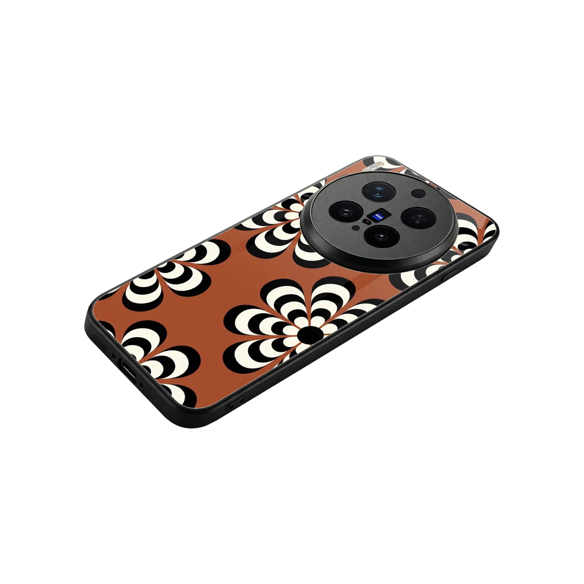 Earthy Bloom stylish phone case for vivo x300 pro | glossy glass and slim fit
