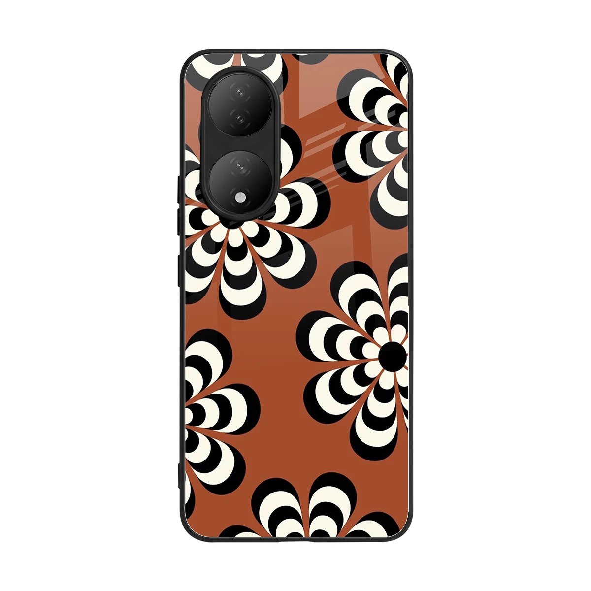 Earthy Bloom back phone cover | glass case for Vivo-y100