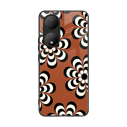 Earthy Bloom back phone cover | glass case for Vivo-y100