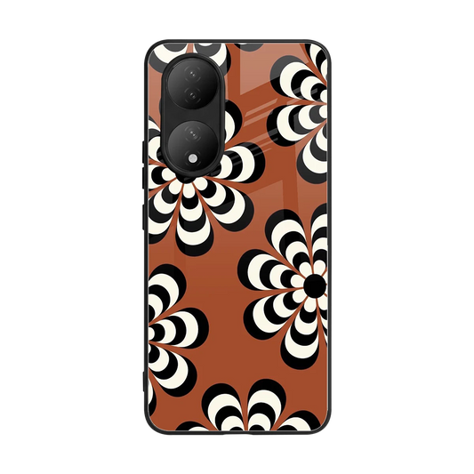 Earthy Bloom back phone cover | glass case for Vivo-y100