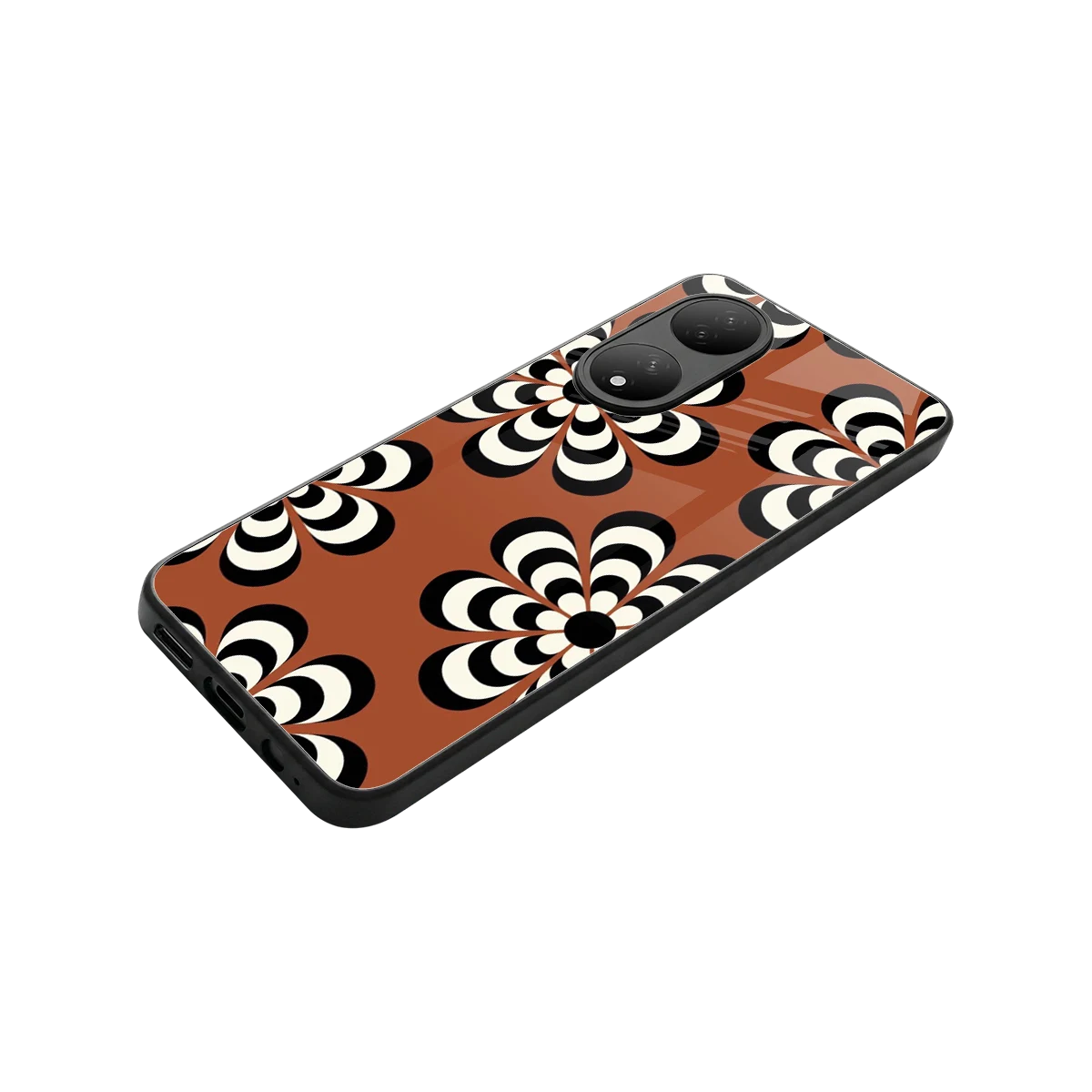Earthy Bloom stylish phone case for Vivo-y100 | glossy glass and slim fit