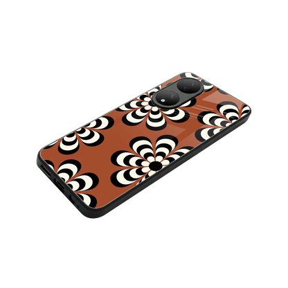 Earthy Bloom stylish phone case for Vivo-y100 | glossy glass and slim fit