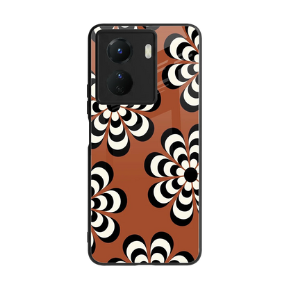 Earthy Bloom back phone cover | glass case for vivo y16