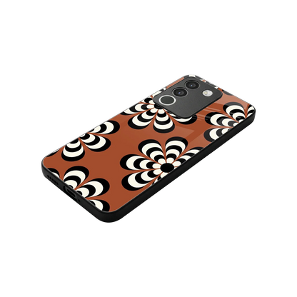 Earthy Bloom stylish phone case for vivo y200 5g | glossy glass and slim fit