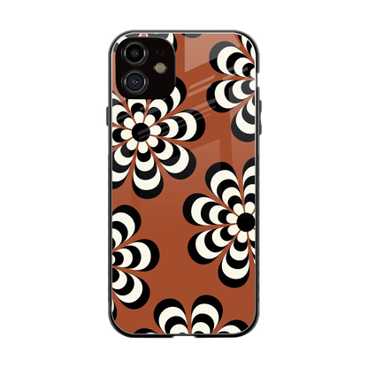 Earthy Bloom back phone cover | glass case for iphone 11