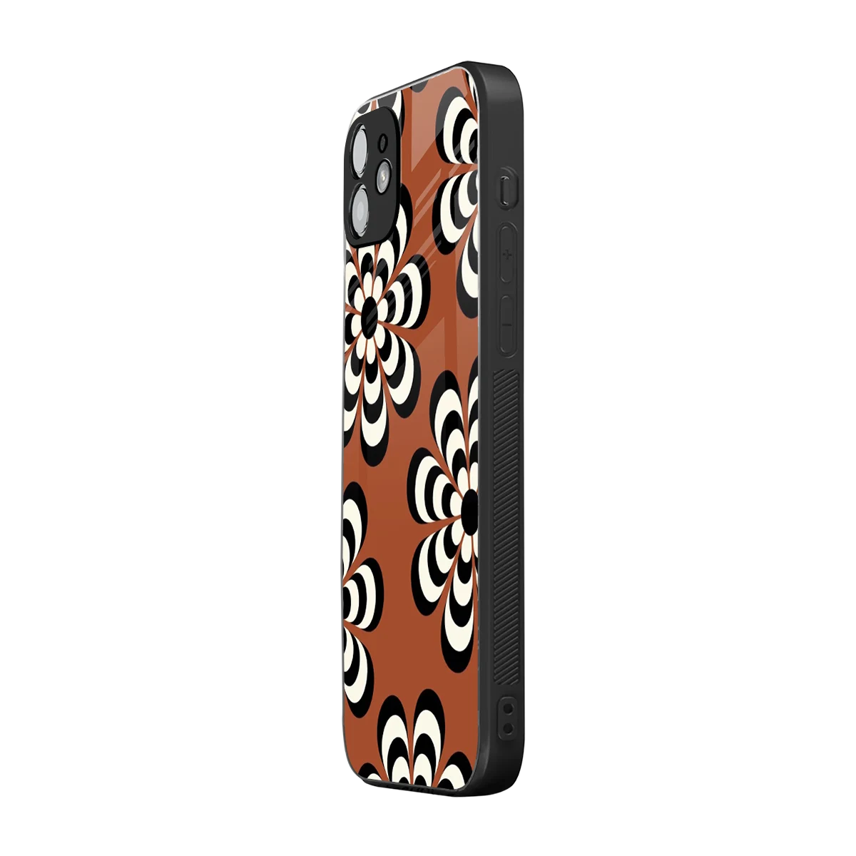 Earthy Bloom iphone 12 mobile cover | shockproof glass phone case